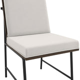 Scout Dining Chair - White with Walnut