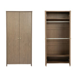 Seeker 2 Door Kids Wardrobe with Double Hanging Rail - Drift