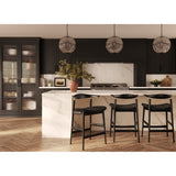 Seine Bar Stool - Coal with Black