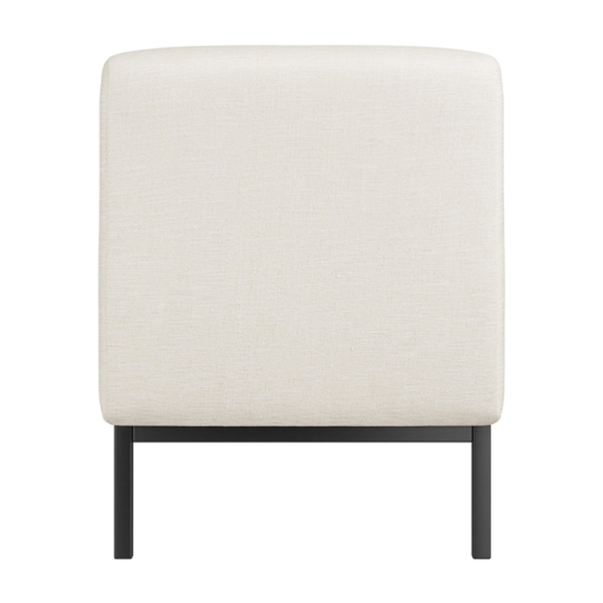 Serena Bench - Ivory with Black
