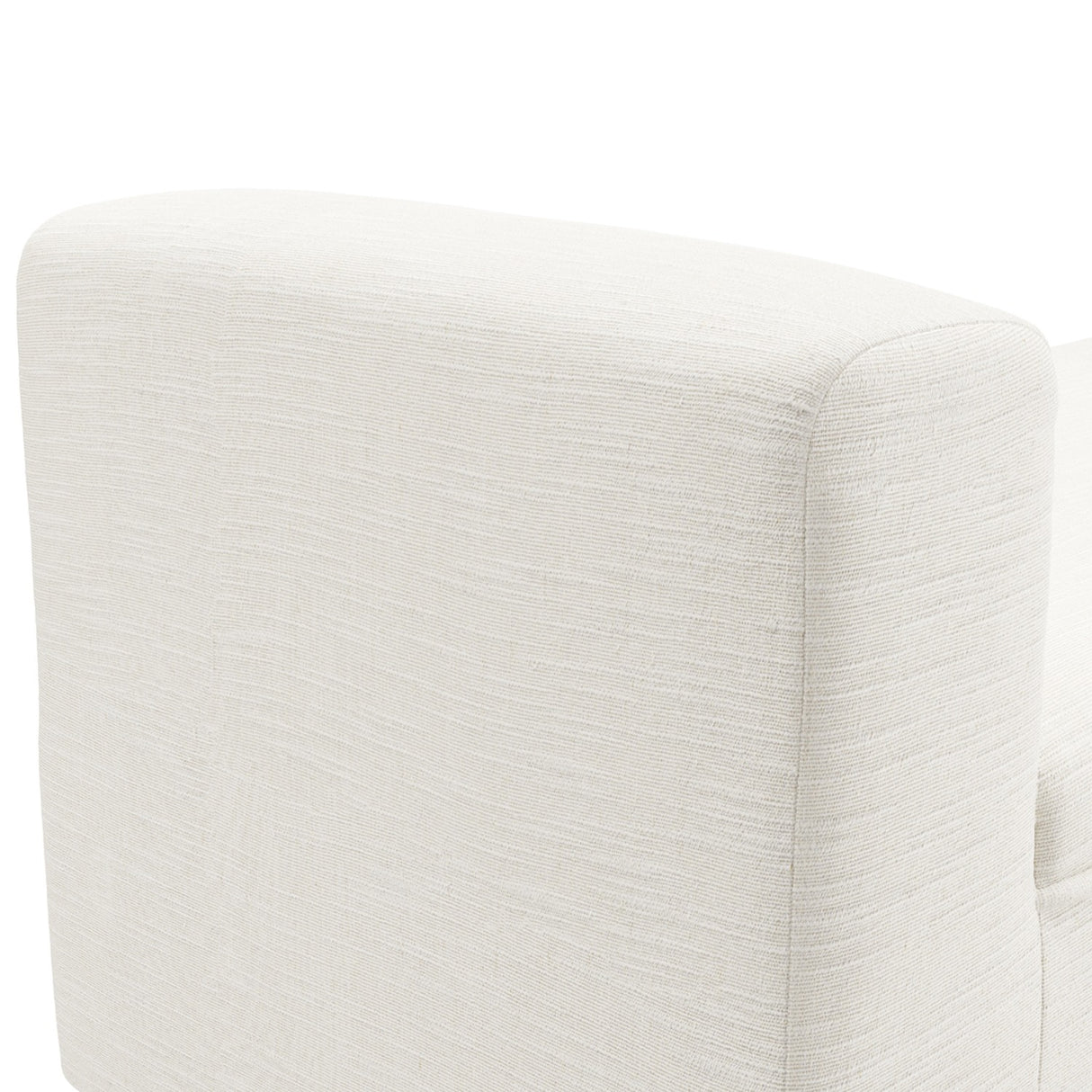 Serena Bench - Ivory with Black
