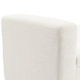 Serena Bench - Ivory with Black