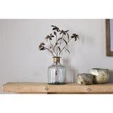 Svara Branched Iron Faux Flower Stem - Antique Brass