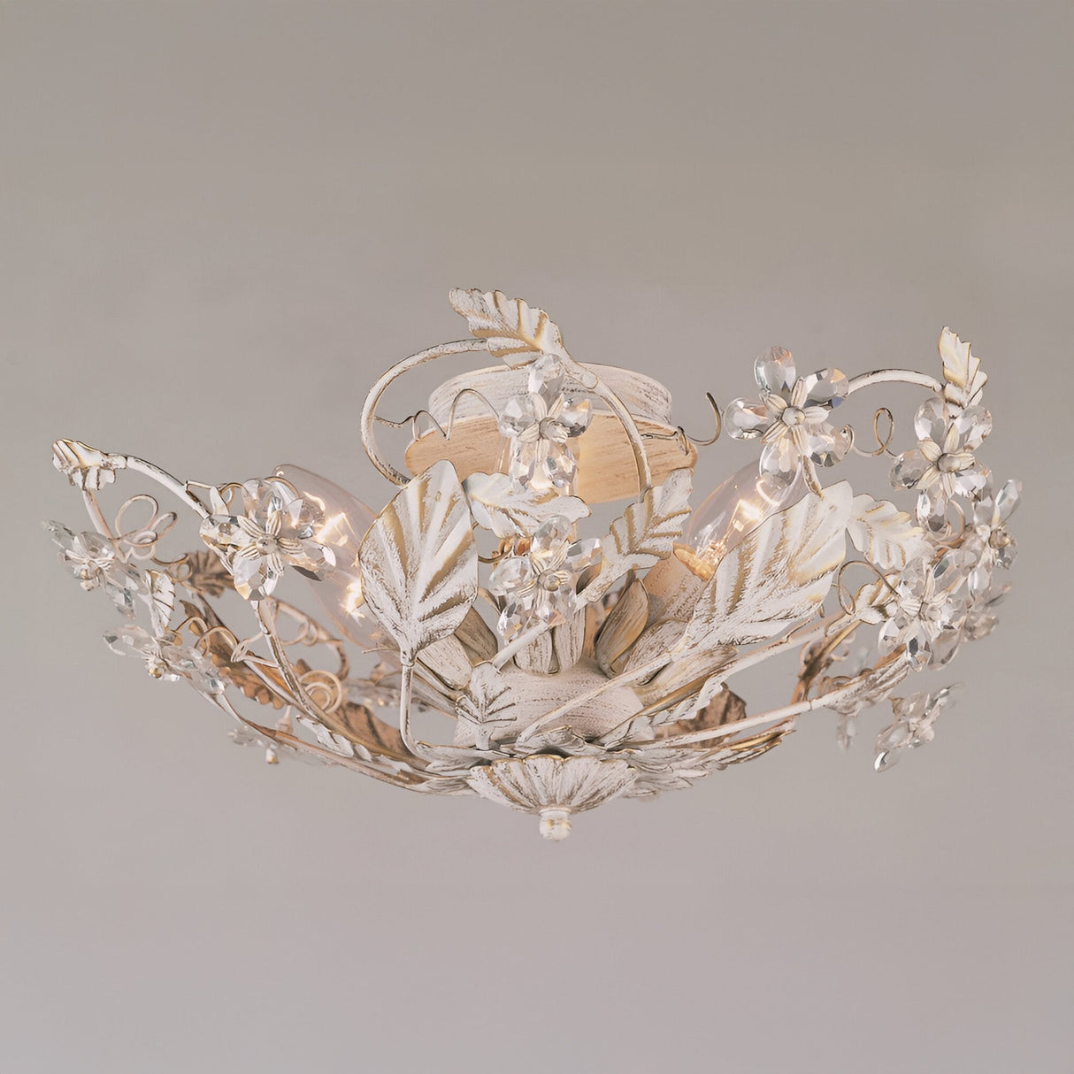 Fiora 6 Light Semi-Flush Light - Antique White