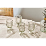 Sigiri Small Ribbed Wine Glasses - Clear - Set of 4