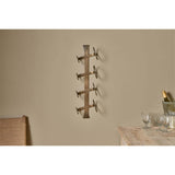 Shray Iron Wine Rack - Antique Brass