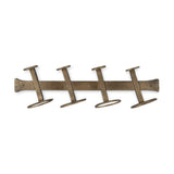 Shray Iron Wine Rack - Antique Brass