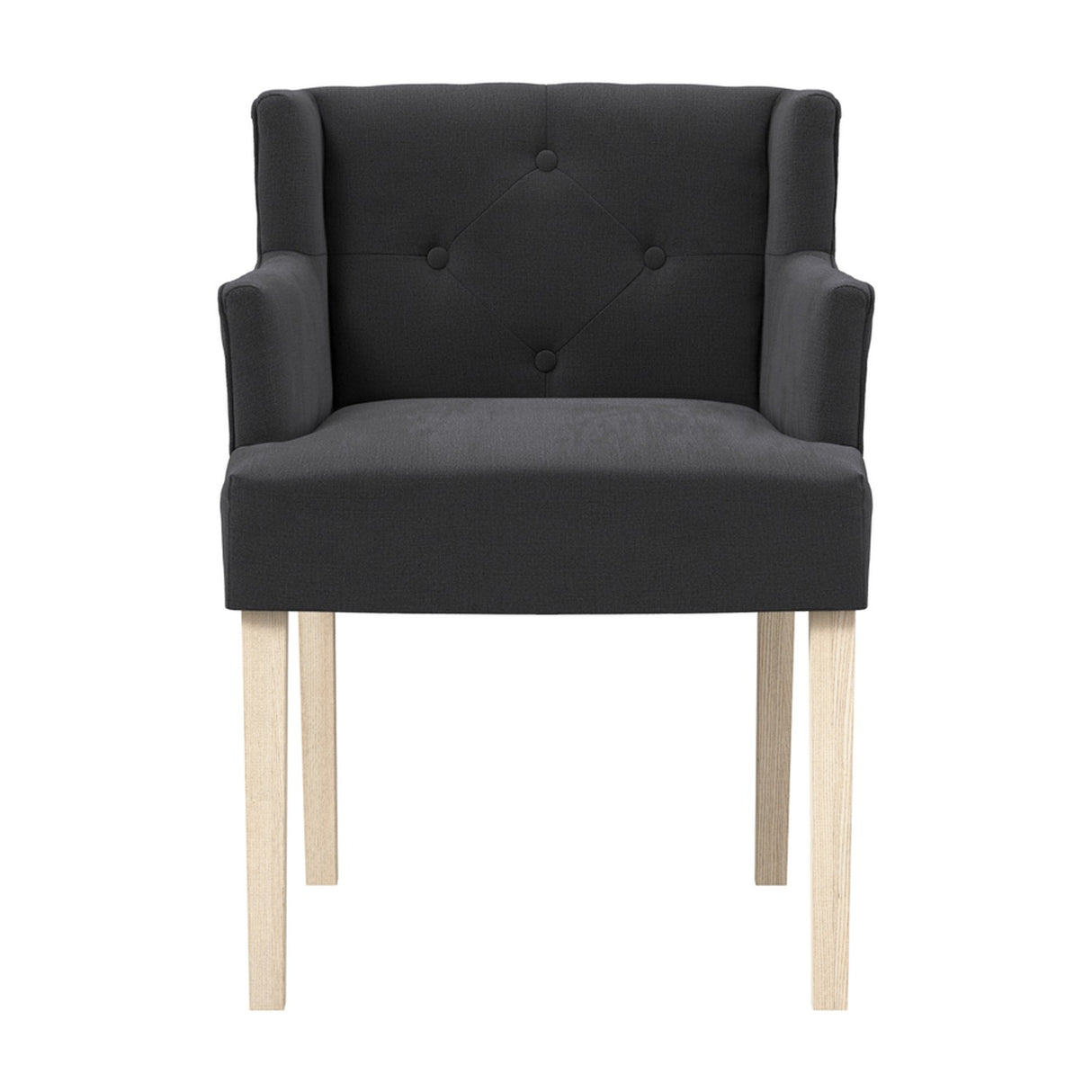 Shay Winged Dining Chair Without Arms - Anthracite