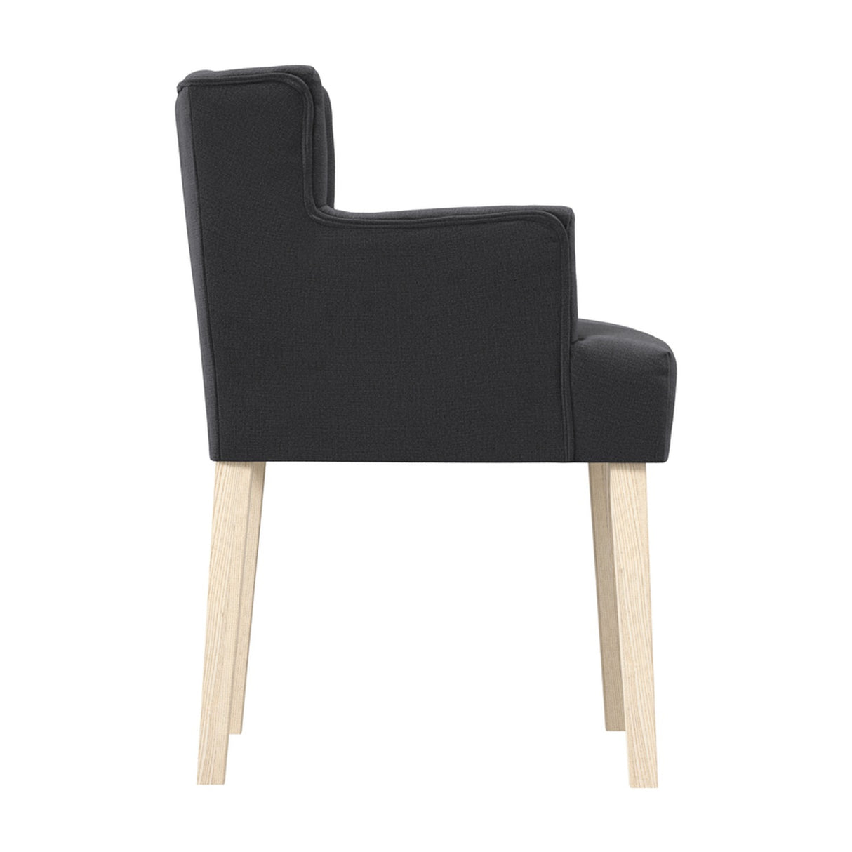 Shay Winged Dining Chair Without Arms - Anthracite