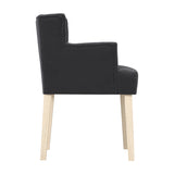 Shay Winged Dining Chair Without Arms - Anthracite