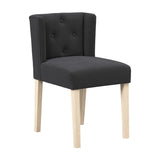Shay Winged Dining Chair Without Arms - Anthracite
