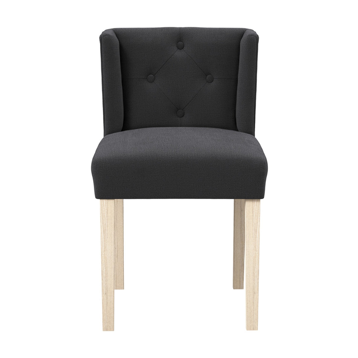 Shay Winged Dining Chair Without Arms - Anthracite