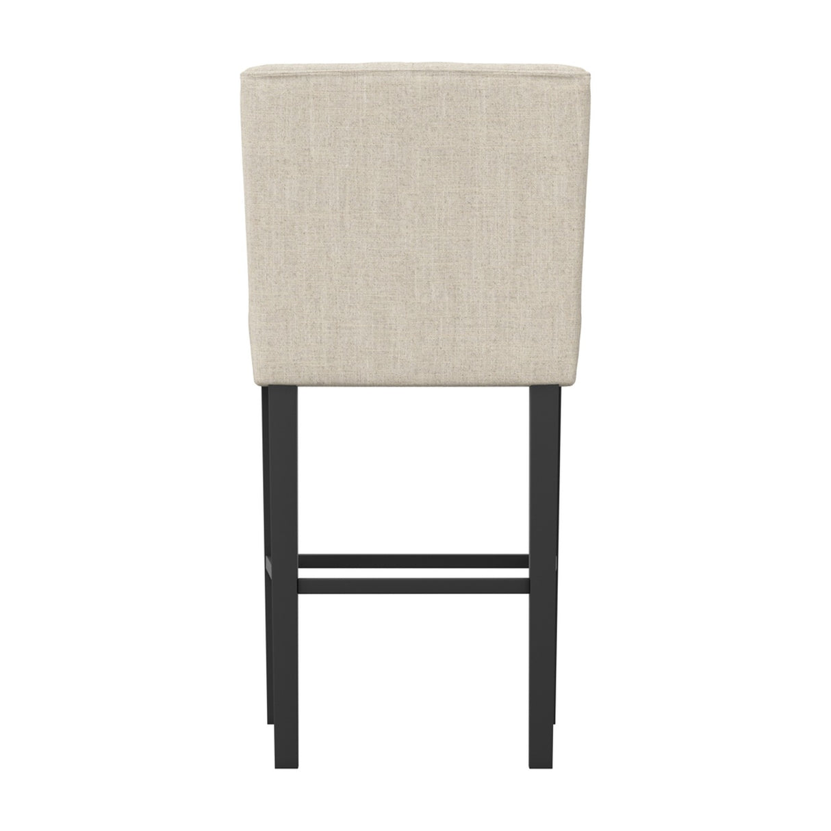 Shay Winged Counter Bar Stool - Stone with Black
