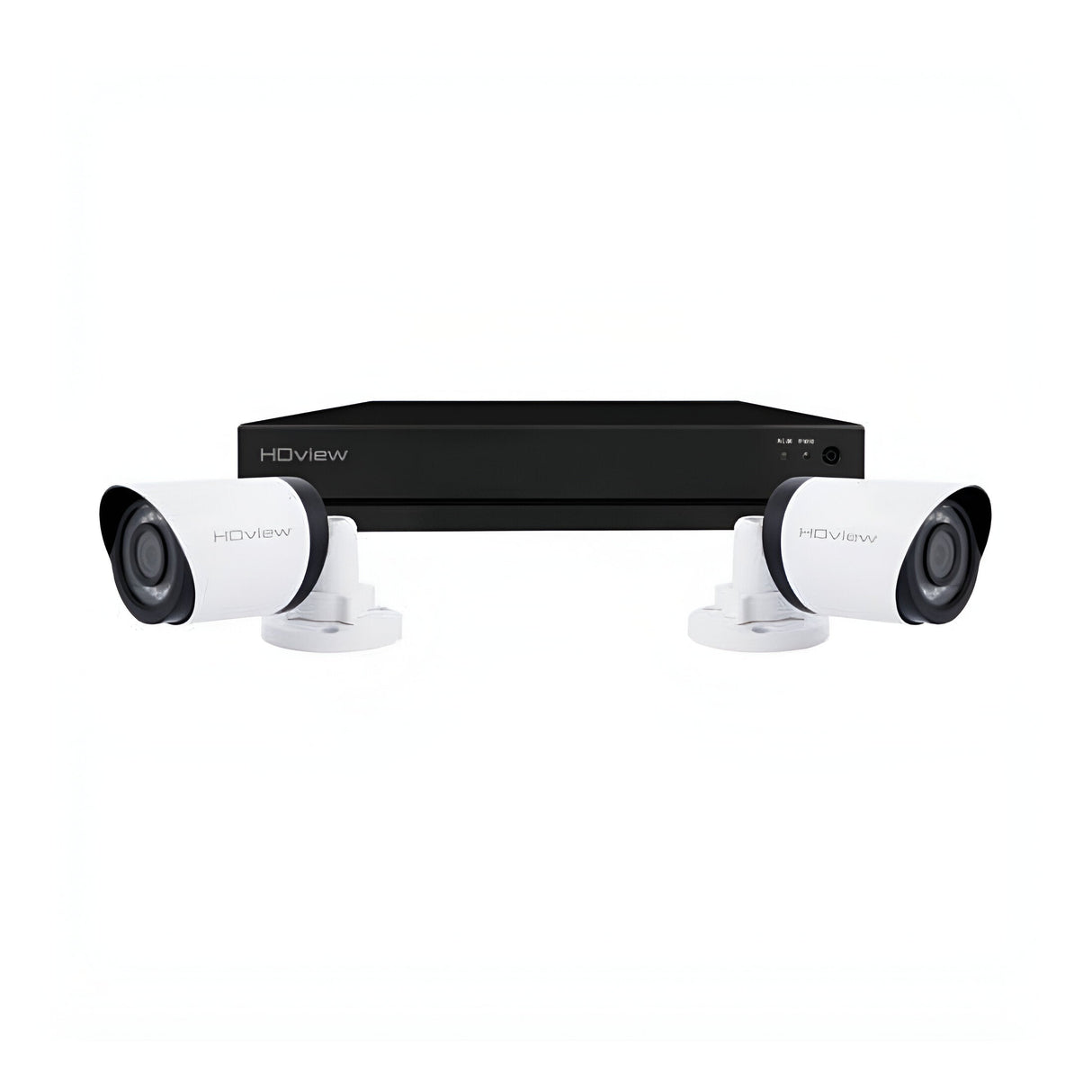 4 Channel 4MP 2TB 2 Bullet Camera Kit - White