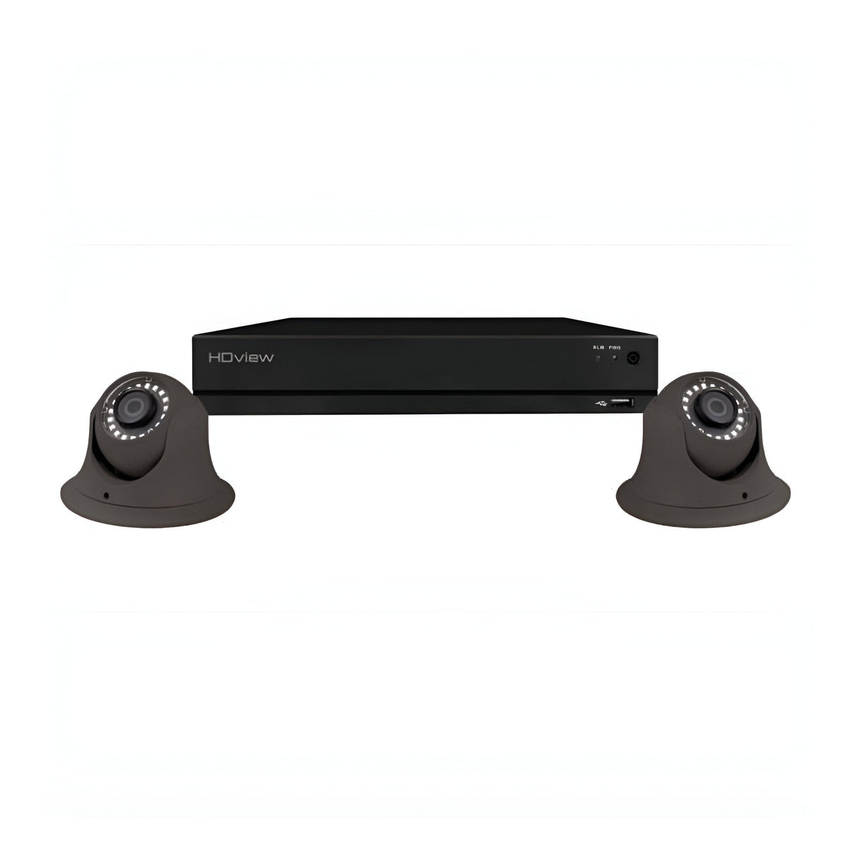4 Channel 4MP 1TB 2 Dome Camera Kit - Grey