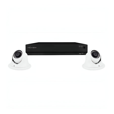 4 Channel 4MP 2TB 2 Dome Camera Kit - White