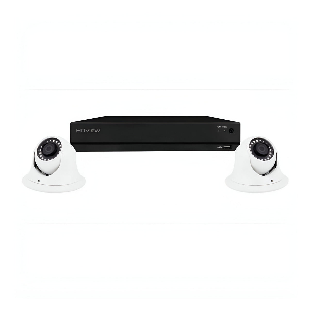 4 Channel 4MP 4TB 2 Dome Camera Kit - White