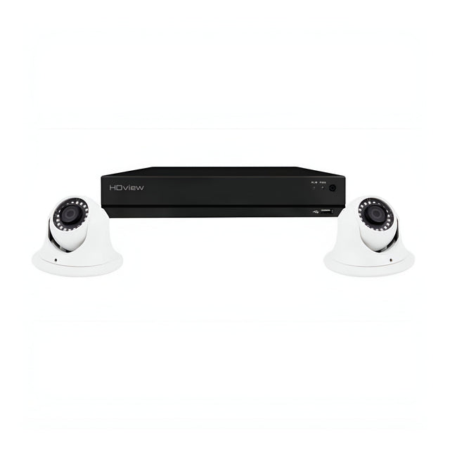 4 Channel 4MP 4TB 2 Dome Camera Kit - White