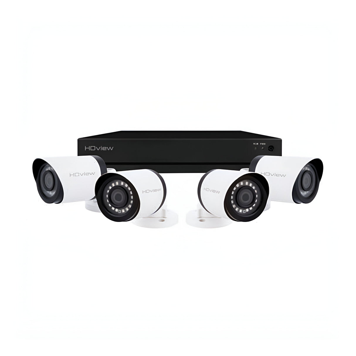 8 Channel 4MP 2TB 4 Bullet Camera Kit - White