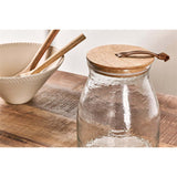 Shaan Hammered Glass Storage Jar - Clear