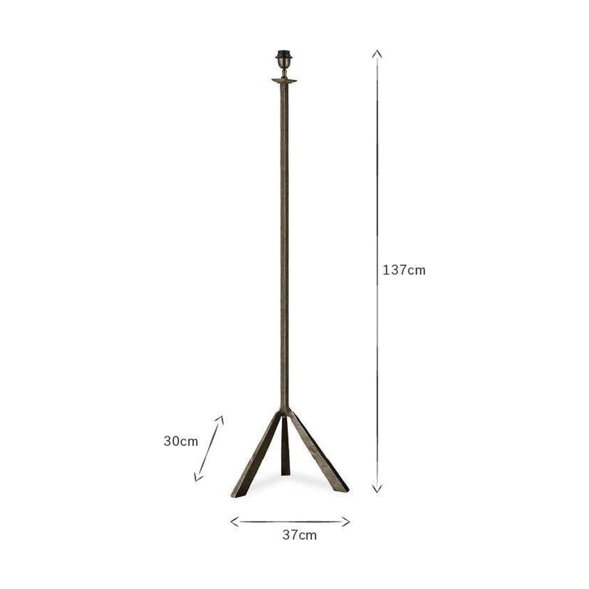 Sahhil Metal Tripod Floor Lamp Base - Antique Bronze