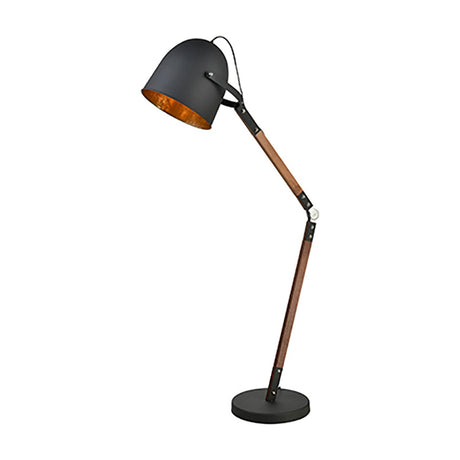 Duke floor lamp in black and gold finish, alternative view