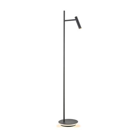 Lewis 2 light floor lamp in black finish