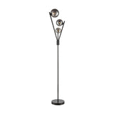 Prophecy 3 light floor lamp in black finish