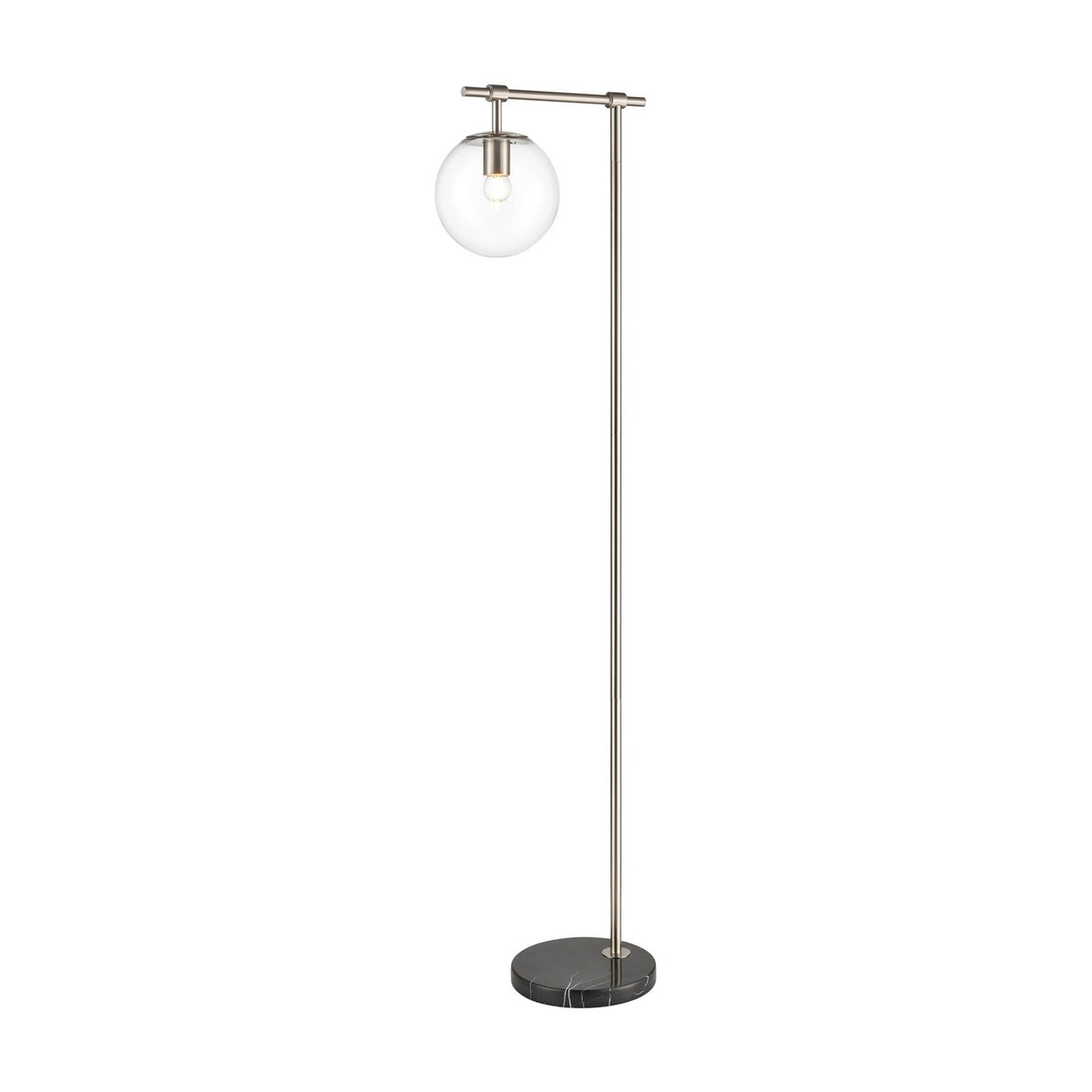 Avenue floor lamp in satin nickel finish