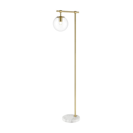 Avenue floor lamp in brass finish