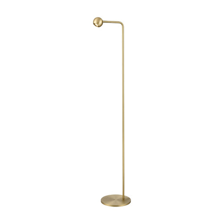 Iris floor lamp in satin brass finish