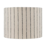 Sanja Medium Cotton Stripe Lampshade - Off White & Grey