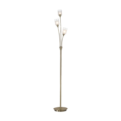 Campani 3 light floor lamp in bronze finish