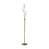 Campani 3 light floor lamp in bronze finish, alternative view
