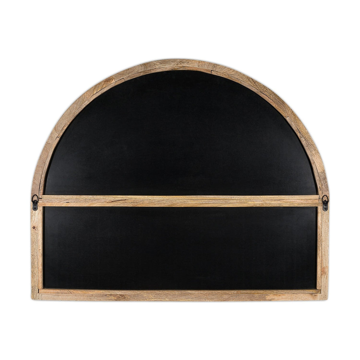 Sande Mango Wood Arched Wall Mirror - Natural