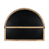 Sande Mango Wood Arched Wall Mirror - Natural