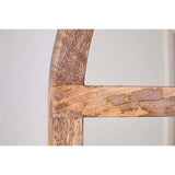 Sande Mango Wood Arched Wall Mirror - Natural