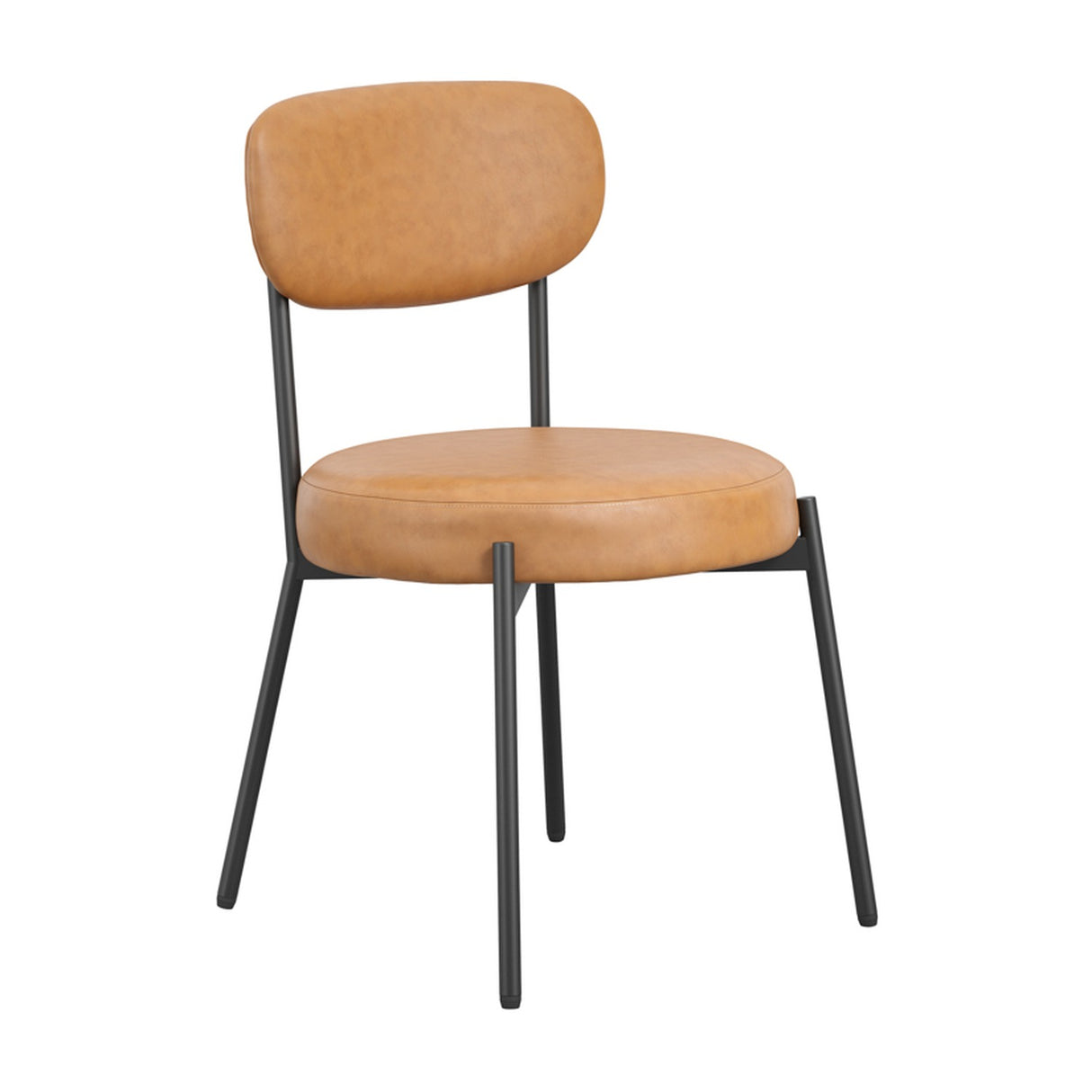 Smith Dining Chair - Caramel with Black