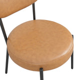 Smith Dining Chair - Caramel with Black