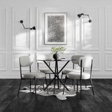 Smith Dining Chair - Graphite with Black