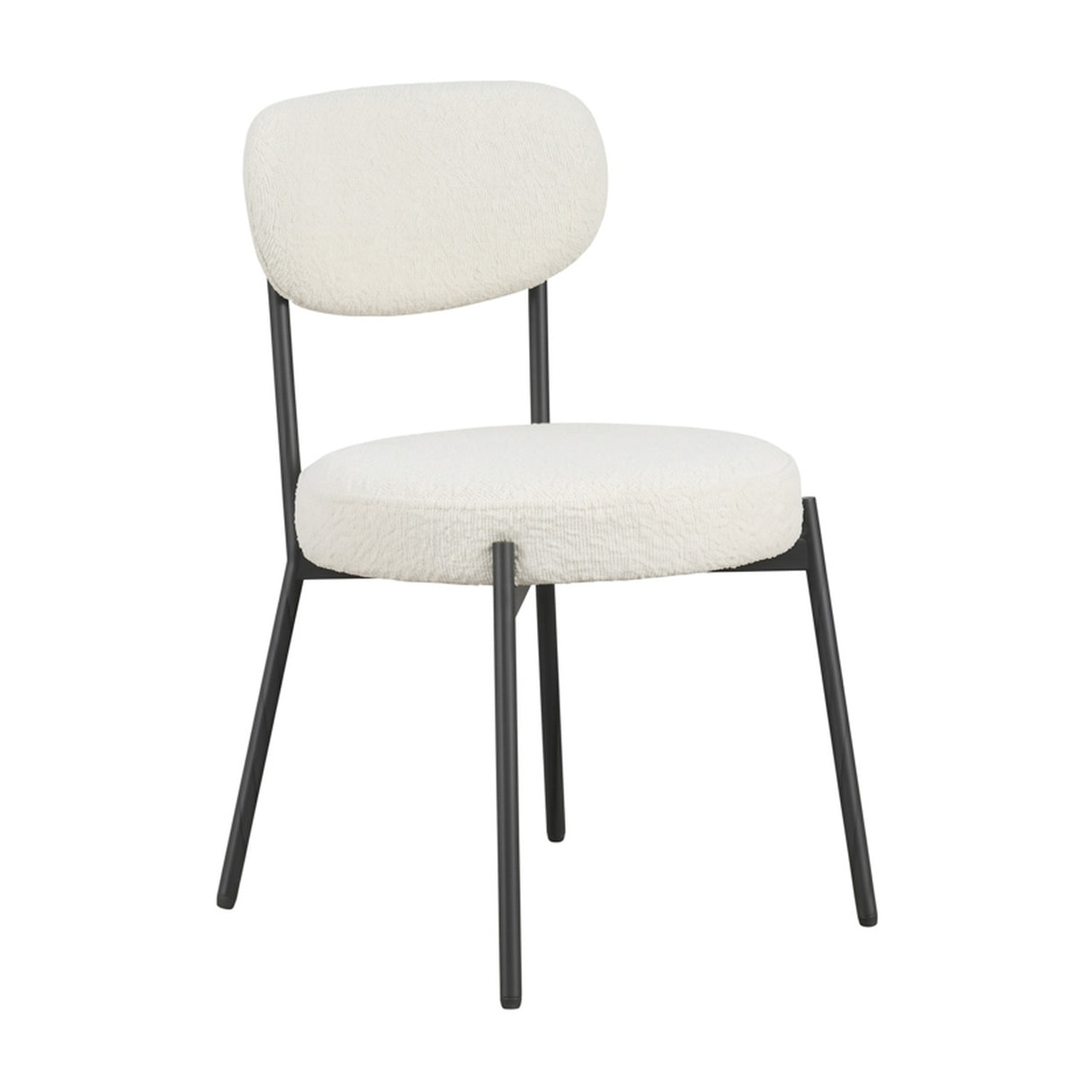 Smith Dining Chair - Ivory with Black