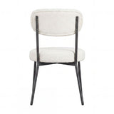 Smith Dining Chair - Ivory with Black