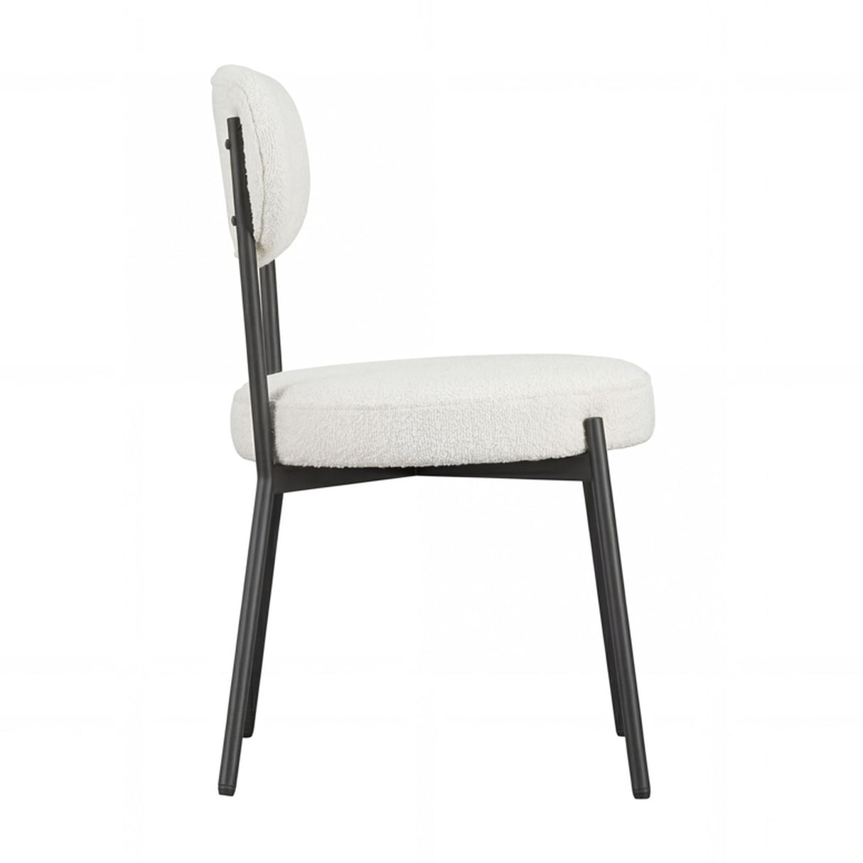 Smith Dining Chair - Ivory with Black