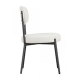 Smith Dining Chair - Ivory with Black