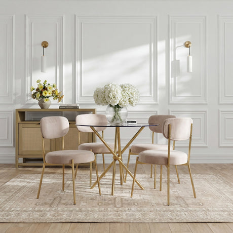 Smith Dining Chair - Loaf with Gold