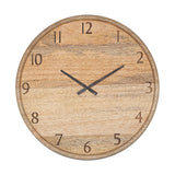 Som Mango Wood Wall Clock - Natural