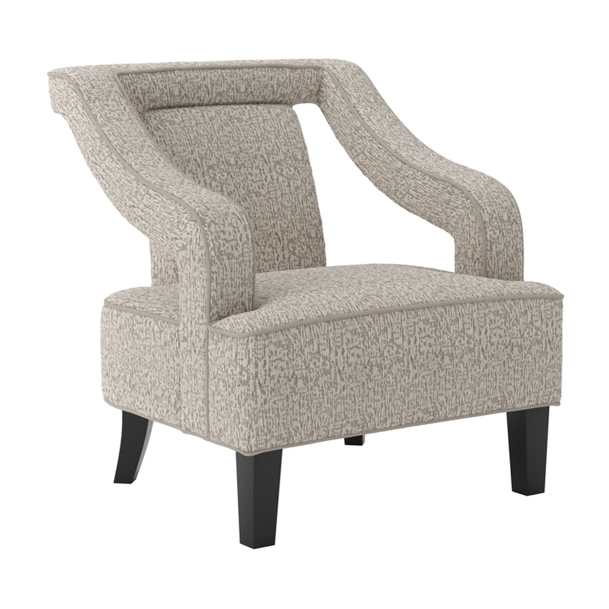 Sofia Accent Chair - Beige with Black
