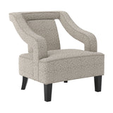 Sofia Accent Chair - Beige with Black