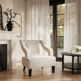 Sofia Accent Chair - Beige with Black