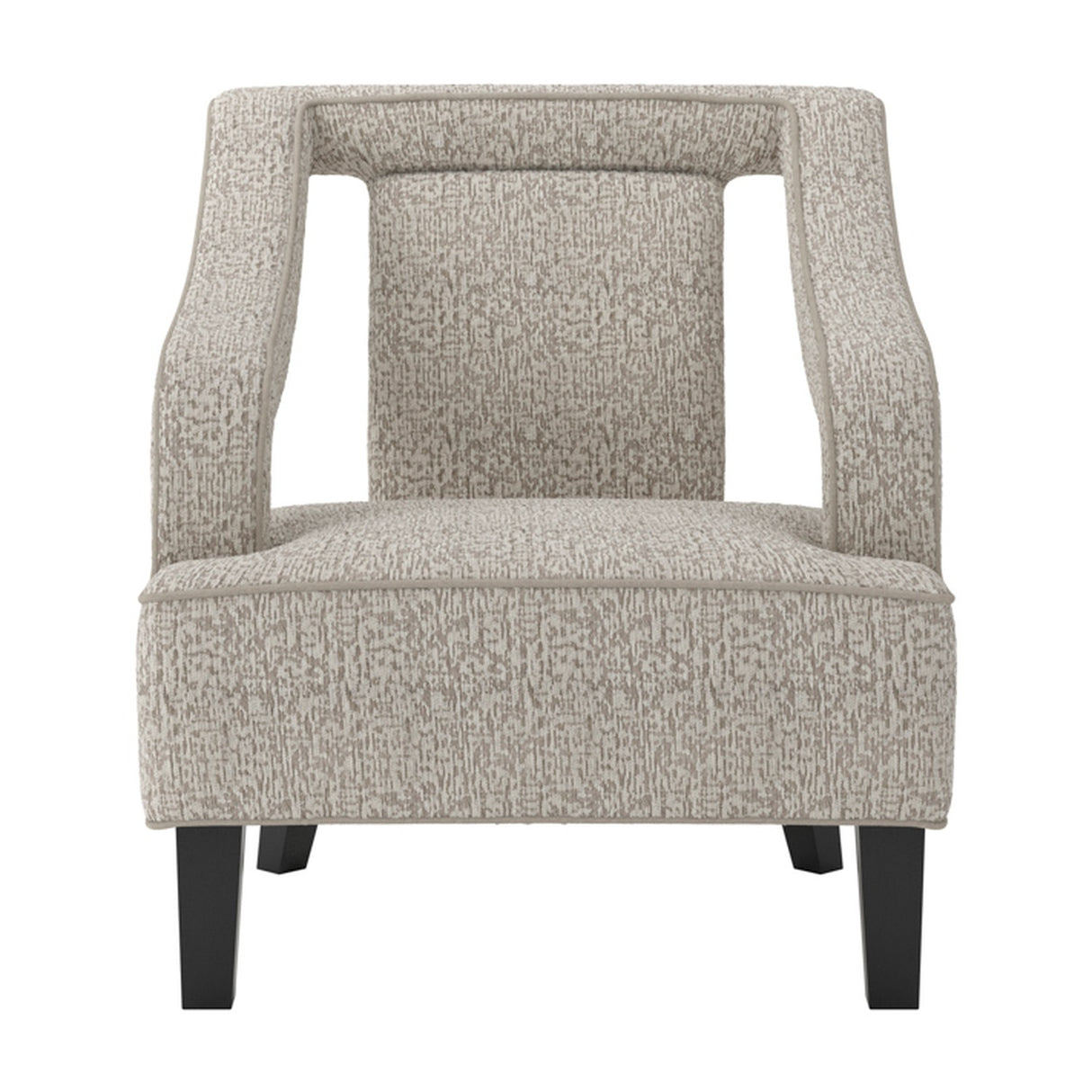 Sofia Accent Chair - Beige with Black